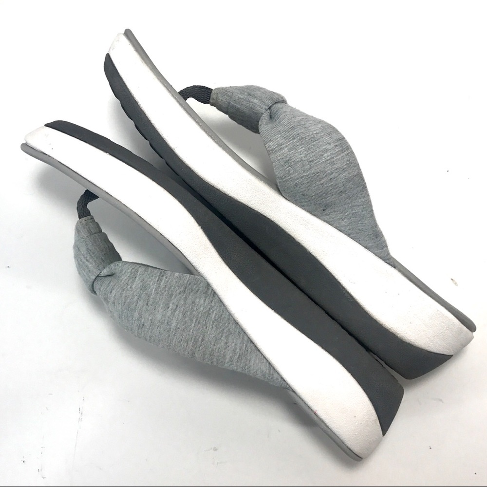 CLARKS Cloudsteppers Arla Glison Sandals Gray - Picture 5 of 8